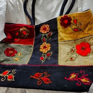Purse by Terre Rouge.  Bright multi colors